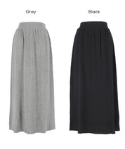 垂墜感羅紋針織長裙