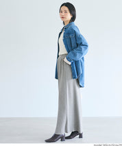 垂墜感羅紋針織長裙