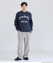 馬海毛風格LOGO針織毛衣