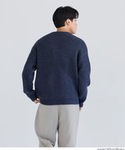 馬海毛風格LOGO針織毛衣