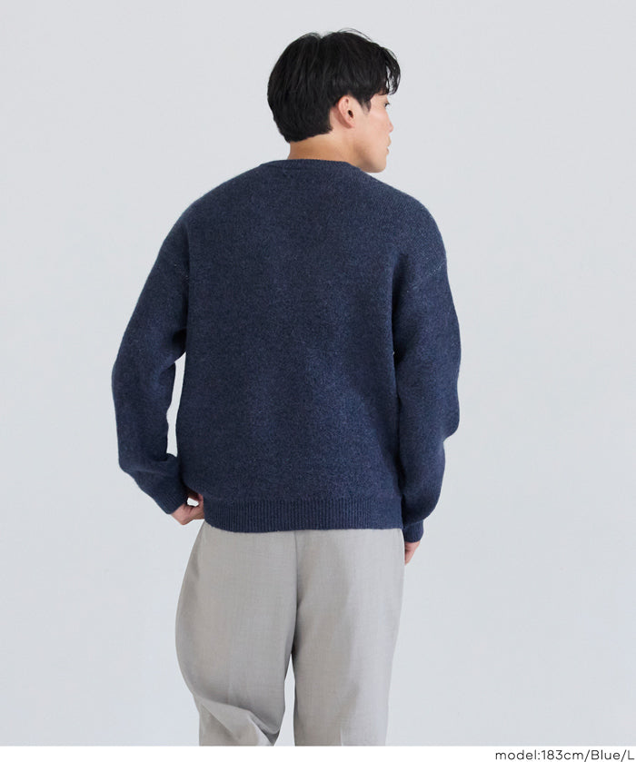 馬海毛風格LOGO針織毛衣