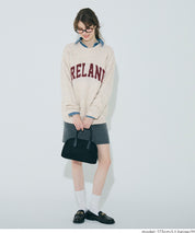 馬海毛風格LOGO針織毛衣