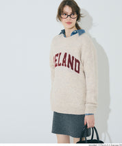 馬海毛風格LOGO針織毛衣