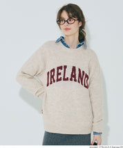 馬海毛風格LOGO針織毛衣