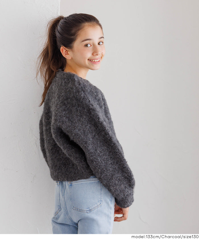 童裝 親子同款 圈圈紗羊毛圓領衫