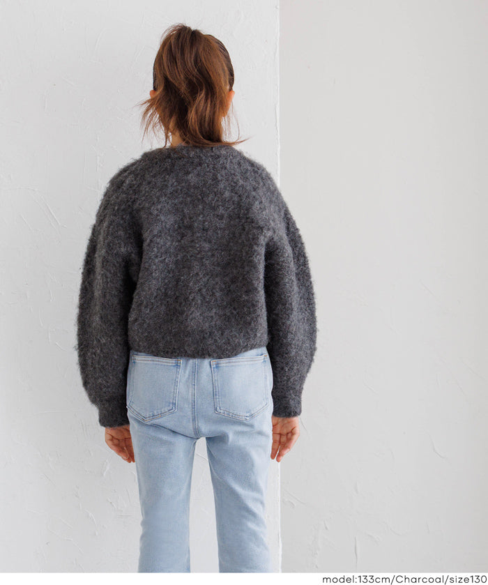 童裝 親子同款 圈圈紗羊毛圓領衫