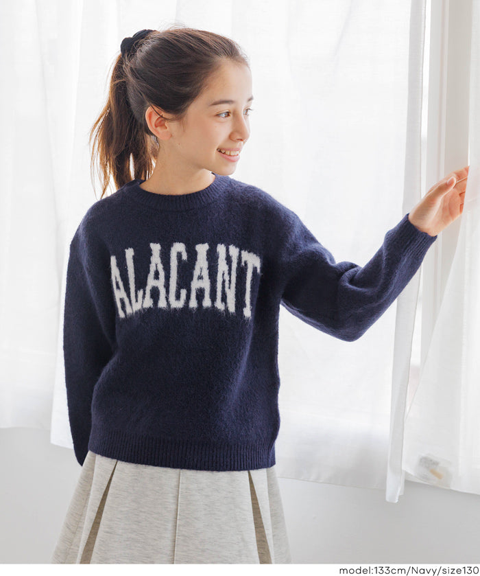 童裝 親子同款 LOGO圓領長袖毛衣