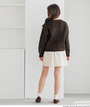 童裝 親子同款 LOGO圓領長袖毛衣