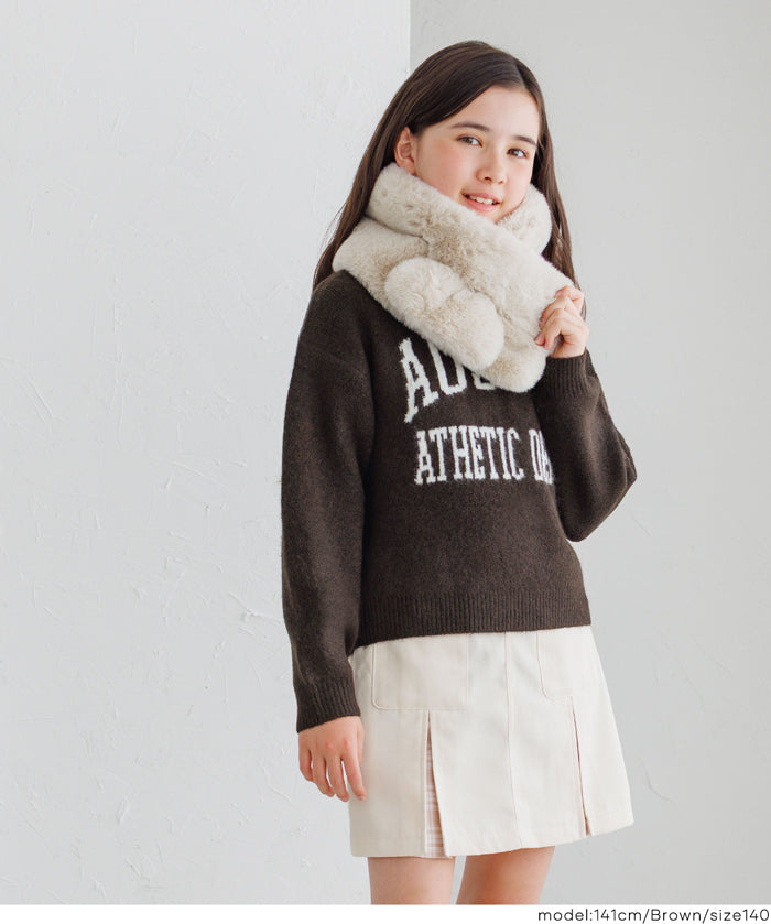 童裝 親子同款 LOGO圓領長袖毛衣