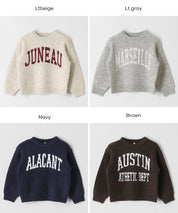 童裝 親子同款 LOGO圓領長袖毛衣