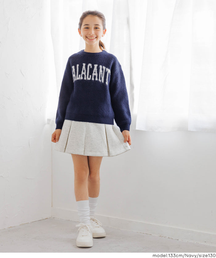 童裝 親子同款 LOGO圓領長袖毛衣