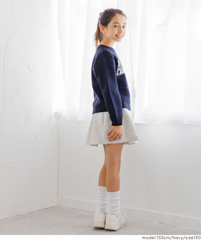 童裝 親子同款 LOGO圓領長袖毛衣