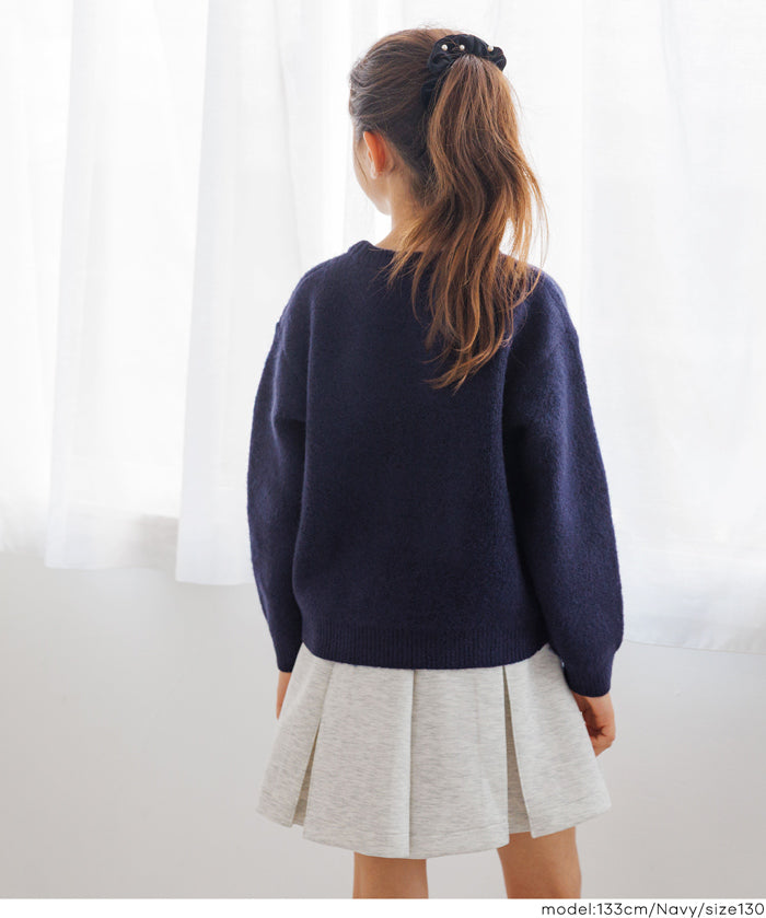 童裝 親子同款 LOGO圓領長袖毛衣