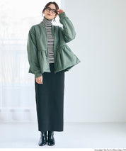 可水洗安哥拉觸感高領針織上衣