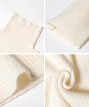 可水洗安哥拉觸感高領針織上衣