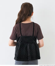 親子同款 童裝 水鑽絲絨吊帶背心