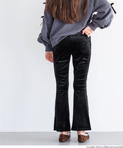 童裝 親子同款 絲絨側線喇叭褲