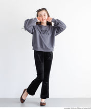 童裝 親子同款 絲絨側線喇叭褲