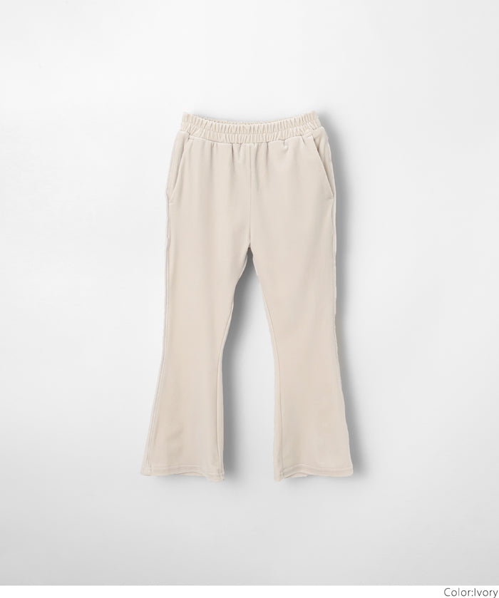 童裝 親子同款 絲絨側線喇叭褲