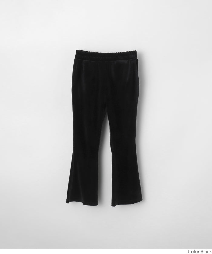 童裝 親子同款 絲絨側線喇叭褲