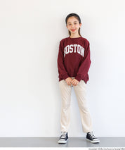 童裝 親子同款 絲絨側線喇叭褲