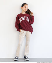 童裝 親子同款 絲絨側線喇叭褲