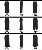 細閃面料彈性直筒裙