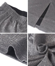 細閃面料彈性直筒裙