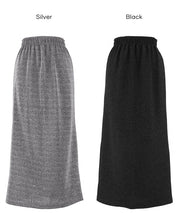 細閃面料彈性直筒裙