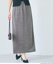 細閃面料彈性直筒裙