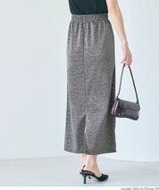 細閃面料彈性直筒裙