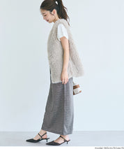 細閃面料彈性直筒裙