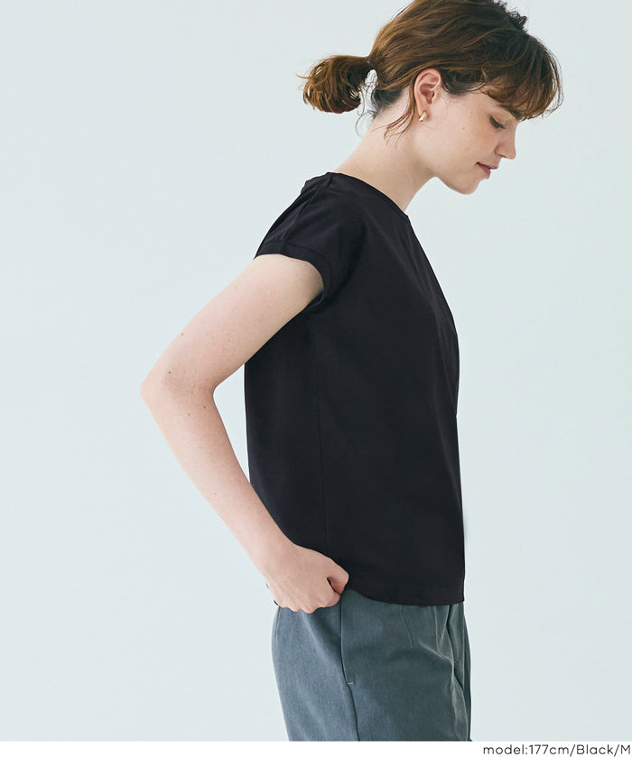 再生聚酯法式袖T恤