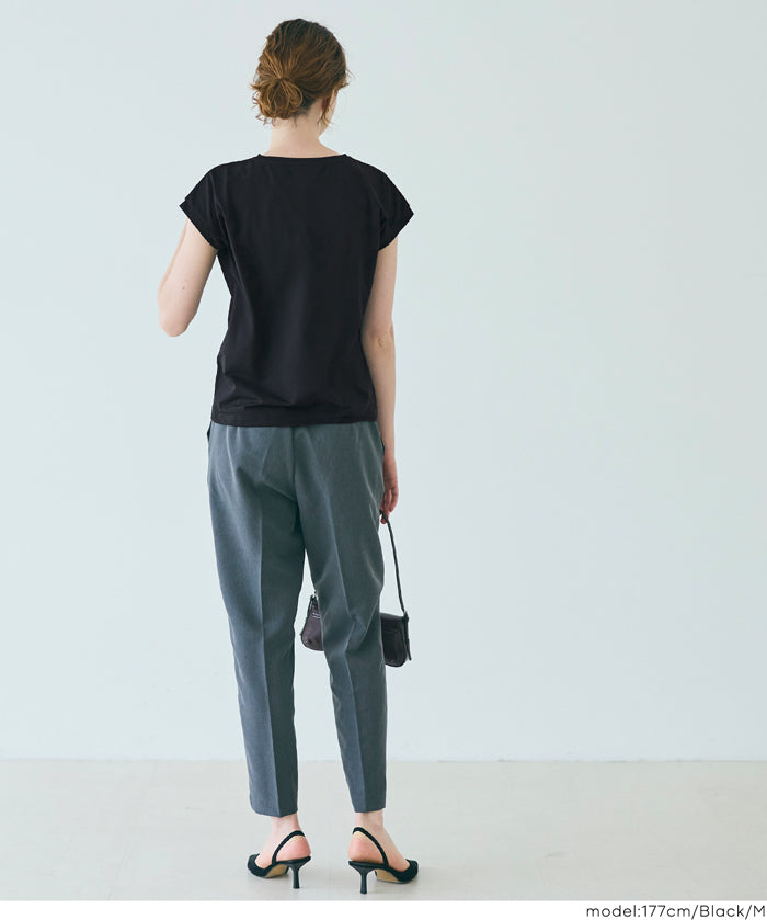 再生聚酯法式袖T恤