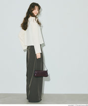 波紋皺褶蝴蝶結綁帶外套