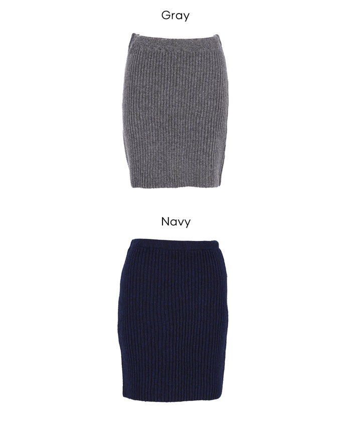 縮絨針織迷你裙 可配套