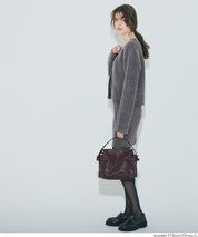 縮絨針織金釦開襟外套 可配套