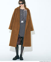 縮絨針織金釦開襟外套 可配套