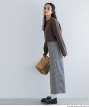 厚實短版針織毛衣