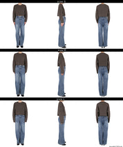 厚實短版針織毛衣