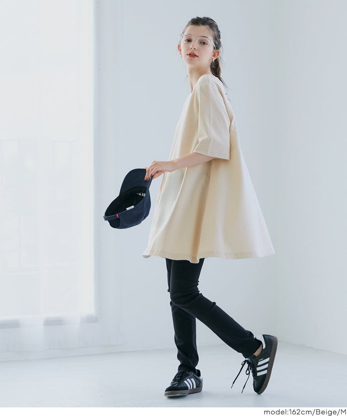 彈性A字長版上衣