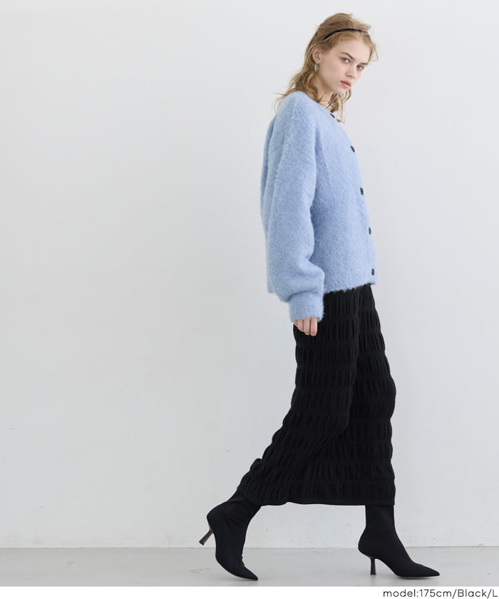 抽皺設計針織裙