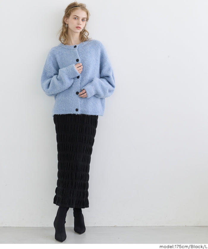 抽皺設計針織裙