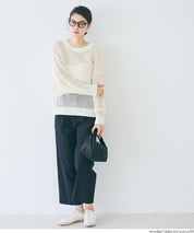 透膚長袖針織上衣