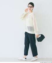 透膚長袖針織上衣