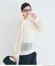 透膚長袖針織上衣