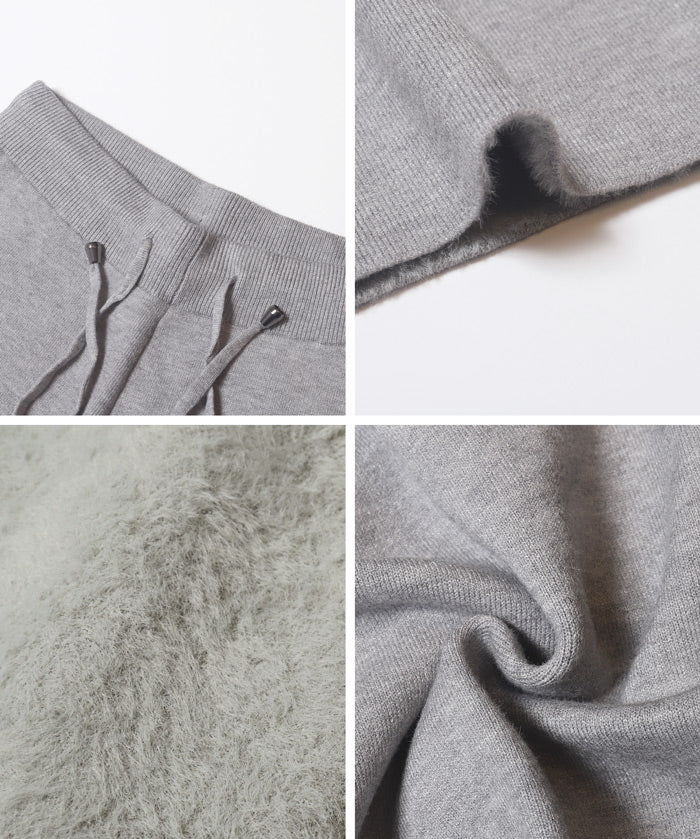 【DAILY WARM】內刷絨毛暖暖針織褲