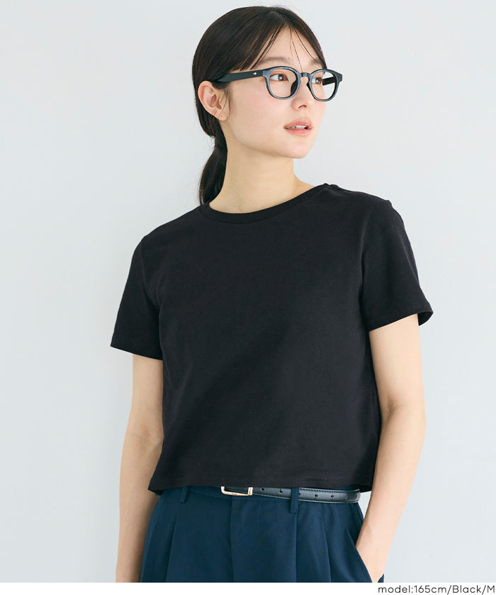 寬鬆短版T恤 COTTON from the U.S.