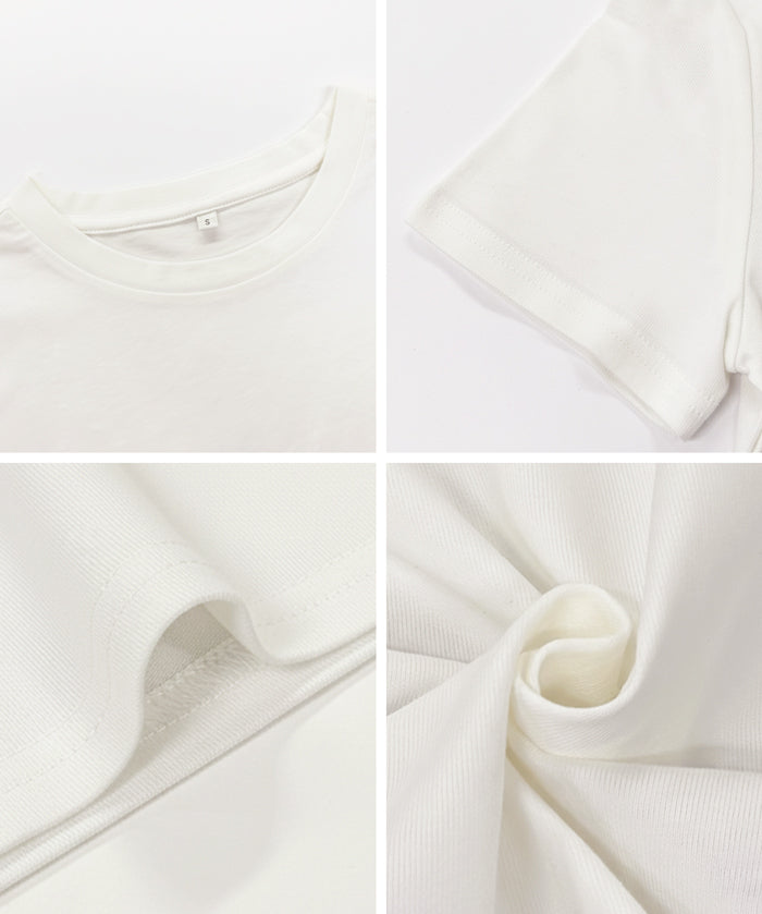 寬鬆短版T恤 COTTON from the U.S.