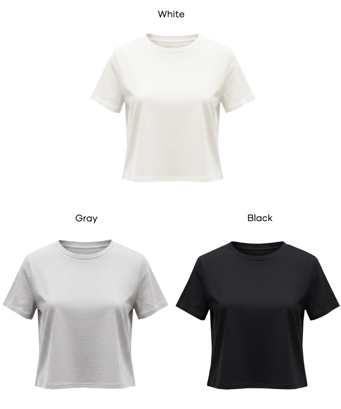 寬鬆短版T恤 COTTON from the U.S.